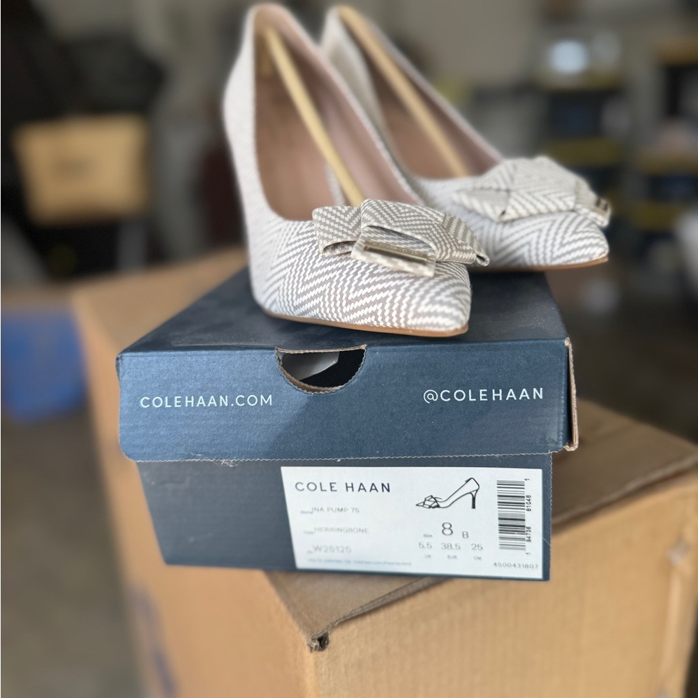 Cole Haan Women's Herringbone Pumps - Gray